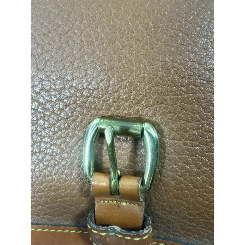 Dooney & Bourke Leather Messenger Surrey Cross Body Bag Brown